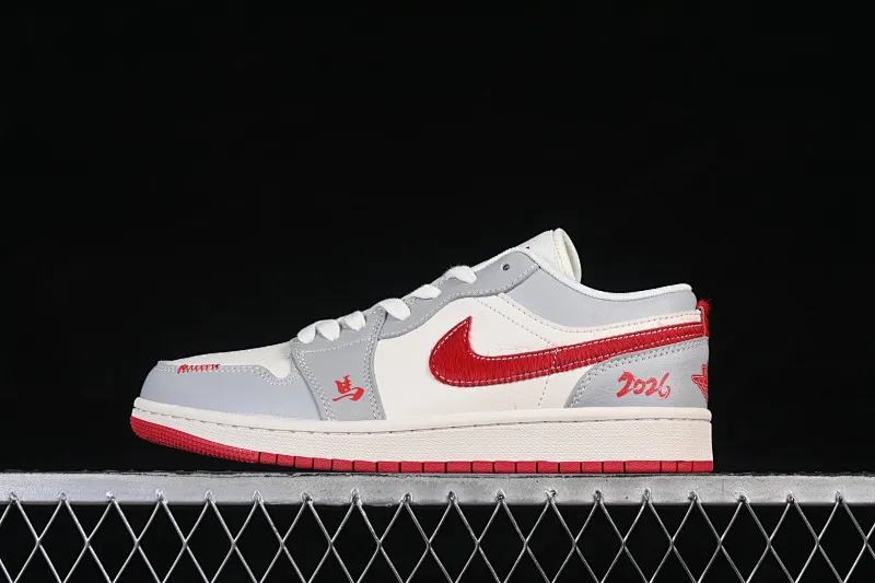 All categories Air Jordan Jordan series basketball shoes Air Jordan 1 Low High-end customized low-top sneakers Air Jordan 1 Low AJ1 Joe 1 Year of the Horse limited edition Red Pony High-end customized low-top retro basketball shoes MZ9588-841